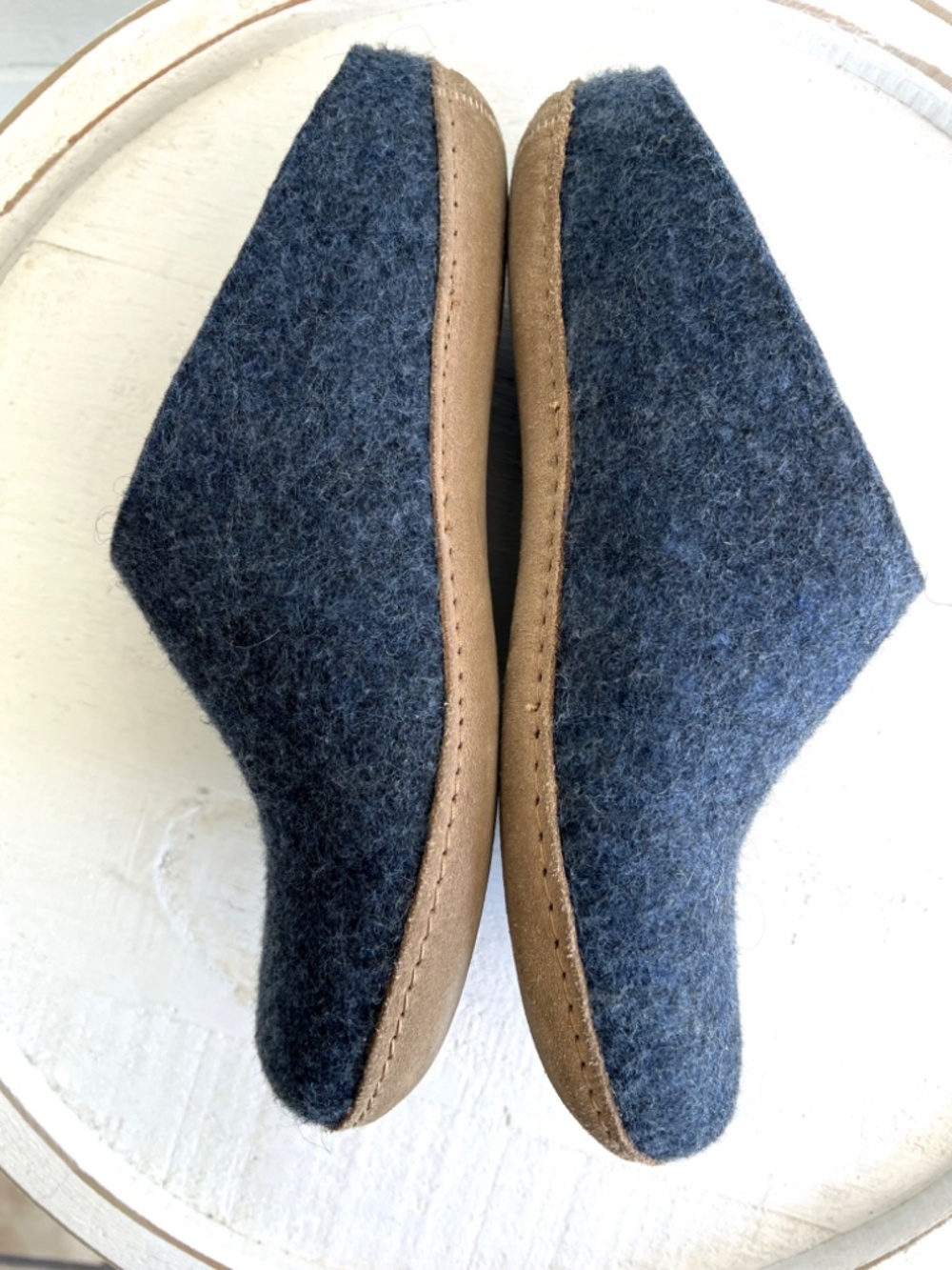 GLERUPS Wool Slip Ons in 'Denim' - 43/ 10 - Picture 6 of 11
